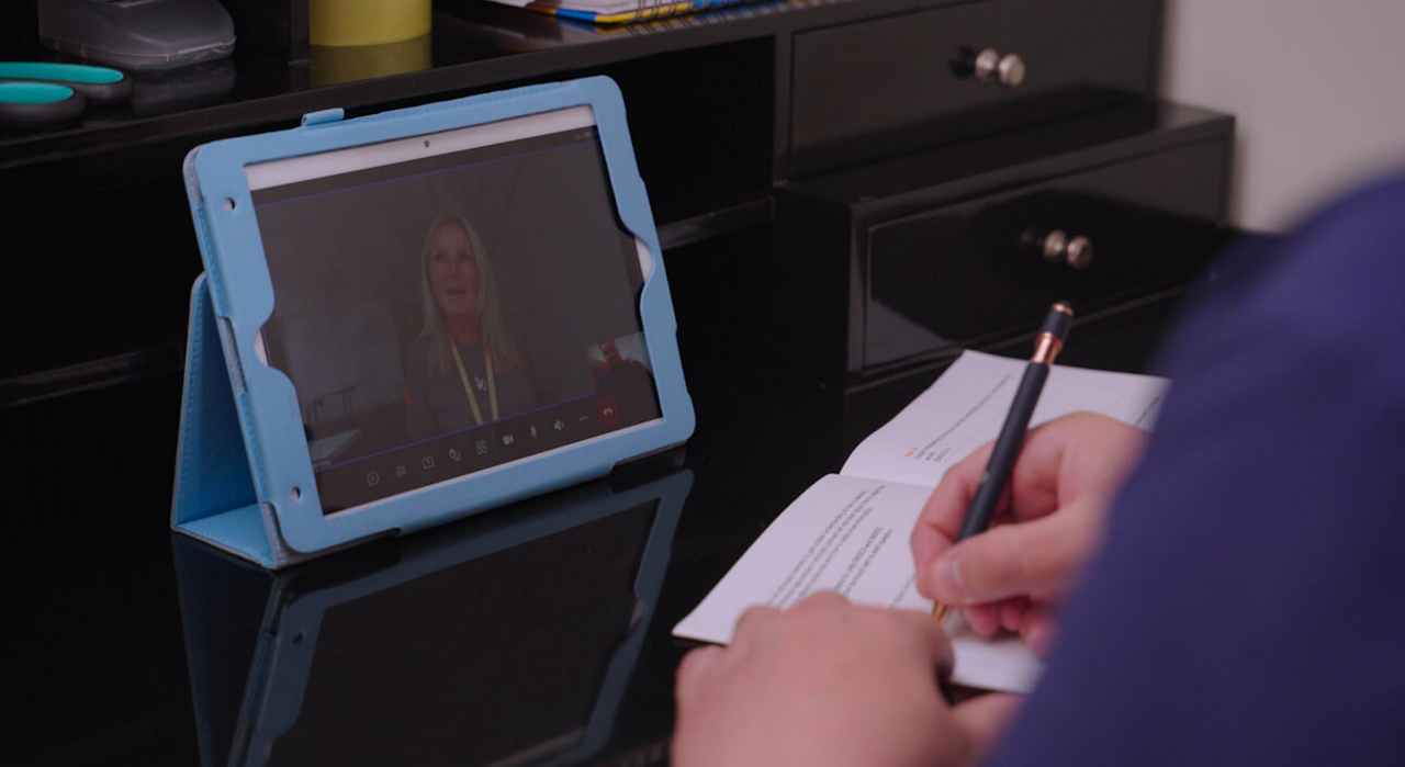 Realise Training team discussing connectivity solutions with Three Business support staff.