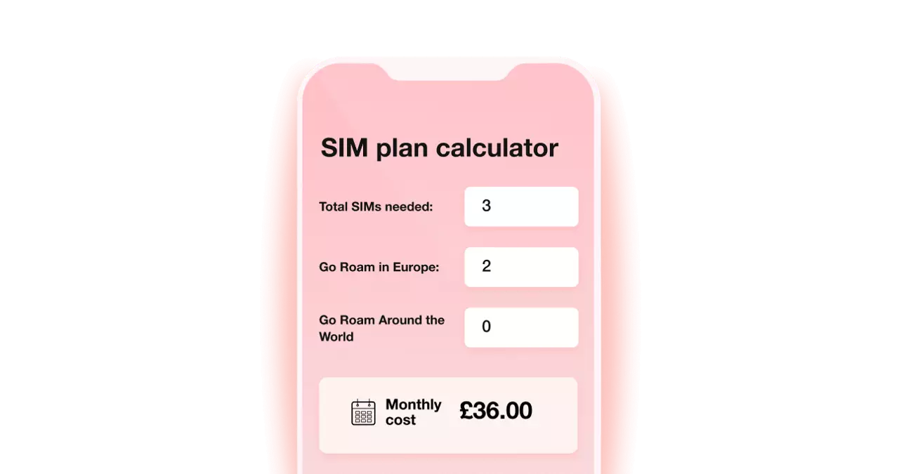 Use our multi-line Business SIM calculator to find the right plan for your business.