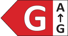 Energy label with rating G