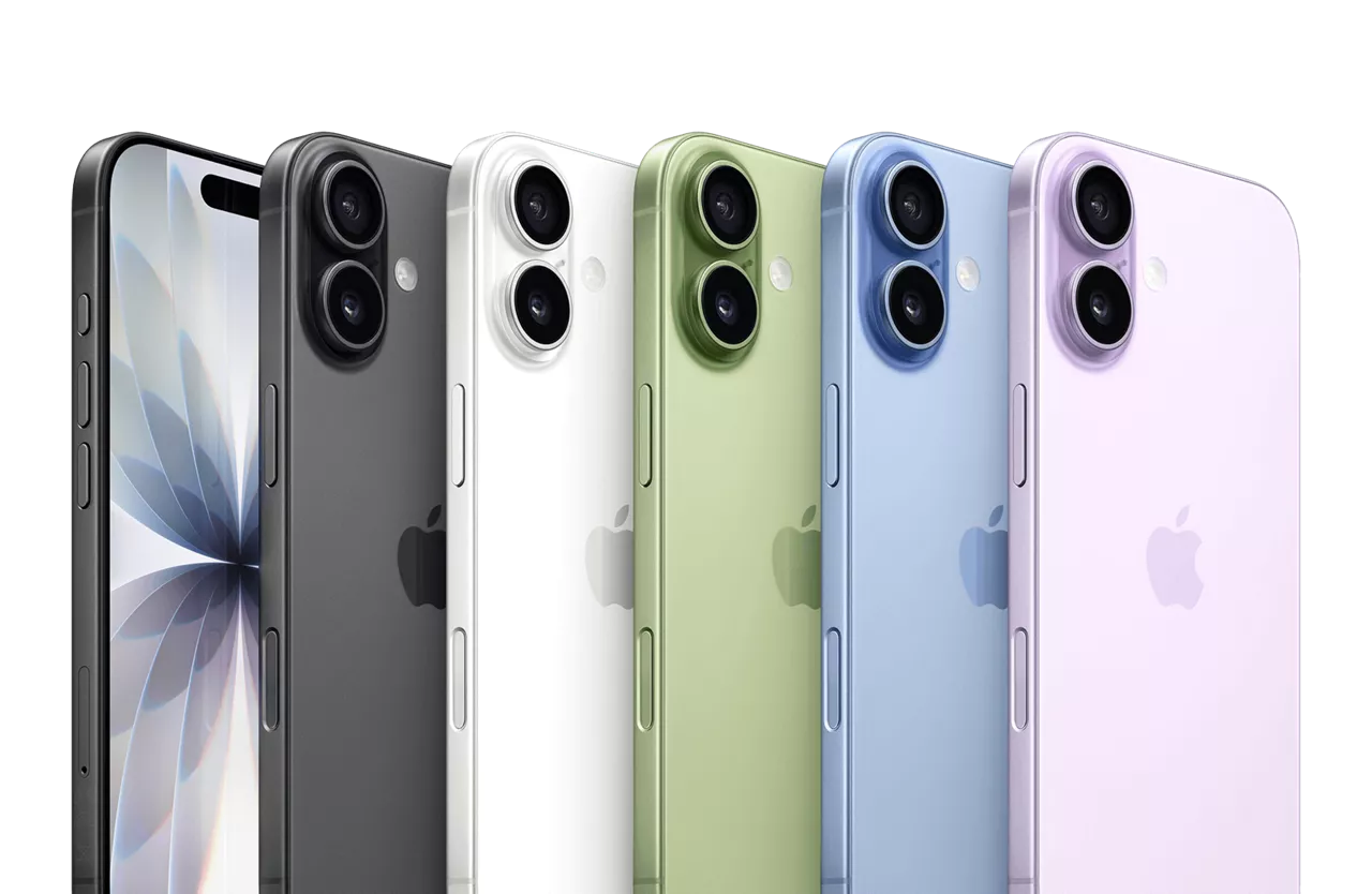 iPhone 17 Pro Max for business in the 3 colour options of cosmic orange, deep blue and silver