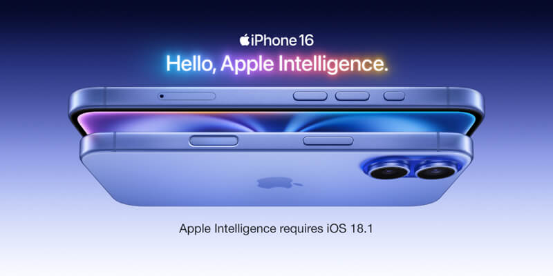 iPhone 16 Pro. Hello, Apple intelligence. Apple intelligence requires iOS 18.1