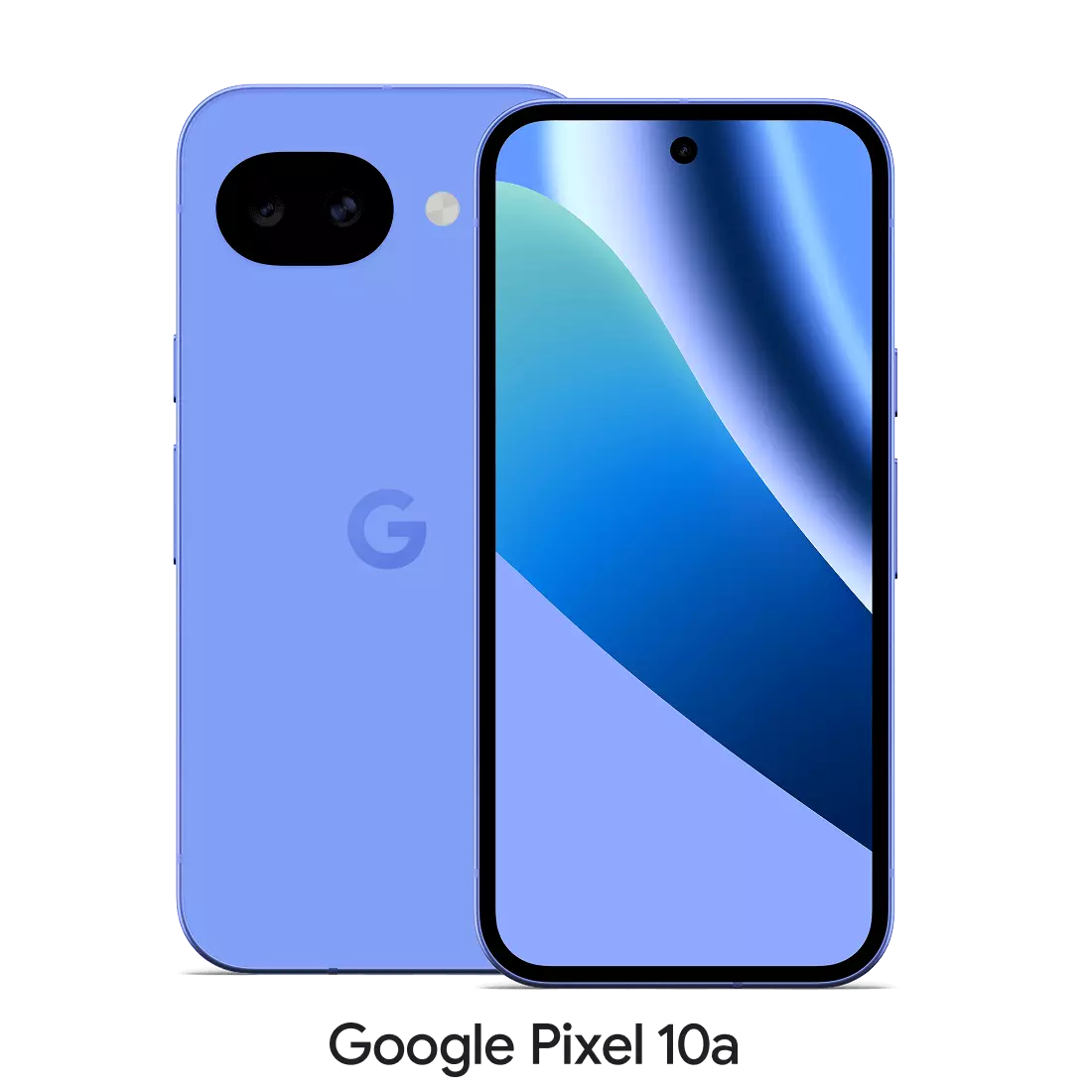 Google Pixel 10a front and rear in Lavender