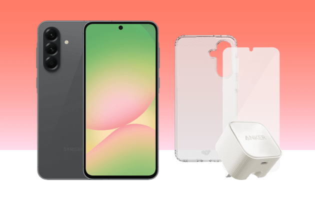 Image of the front and back of the Samsung Galaxy S23 FE