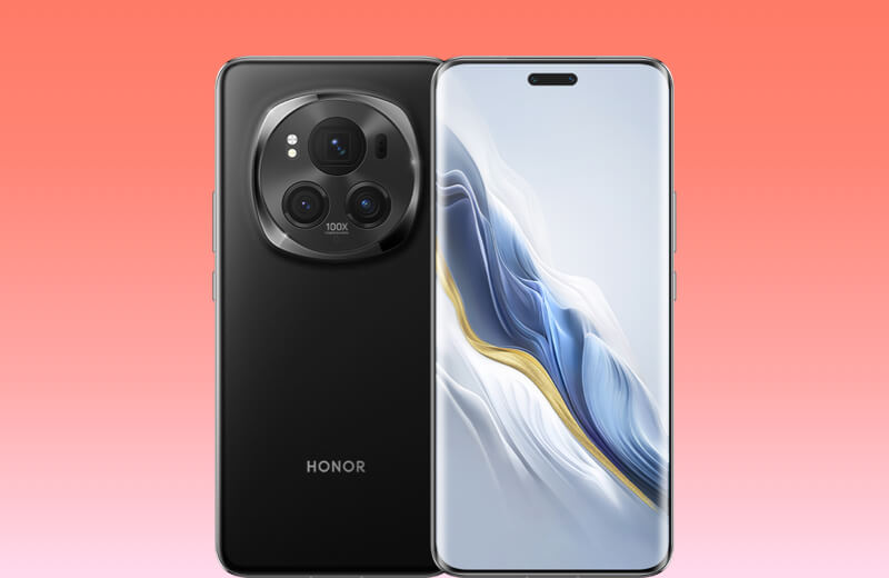 HONOR Magic 6 Pro front and back in black